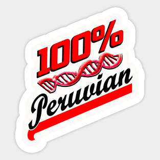 100% Peruvian Heritage DNA Genetics Strand Sticker